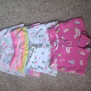 Lot of Girl's Carters shorts